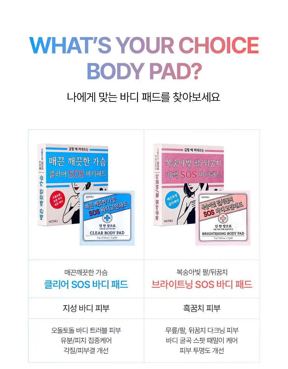 [등드름/가드름] 낫포유 클리어 SOS 바디패드 10매입 상세페이지 36